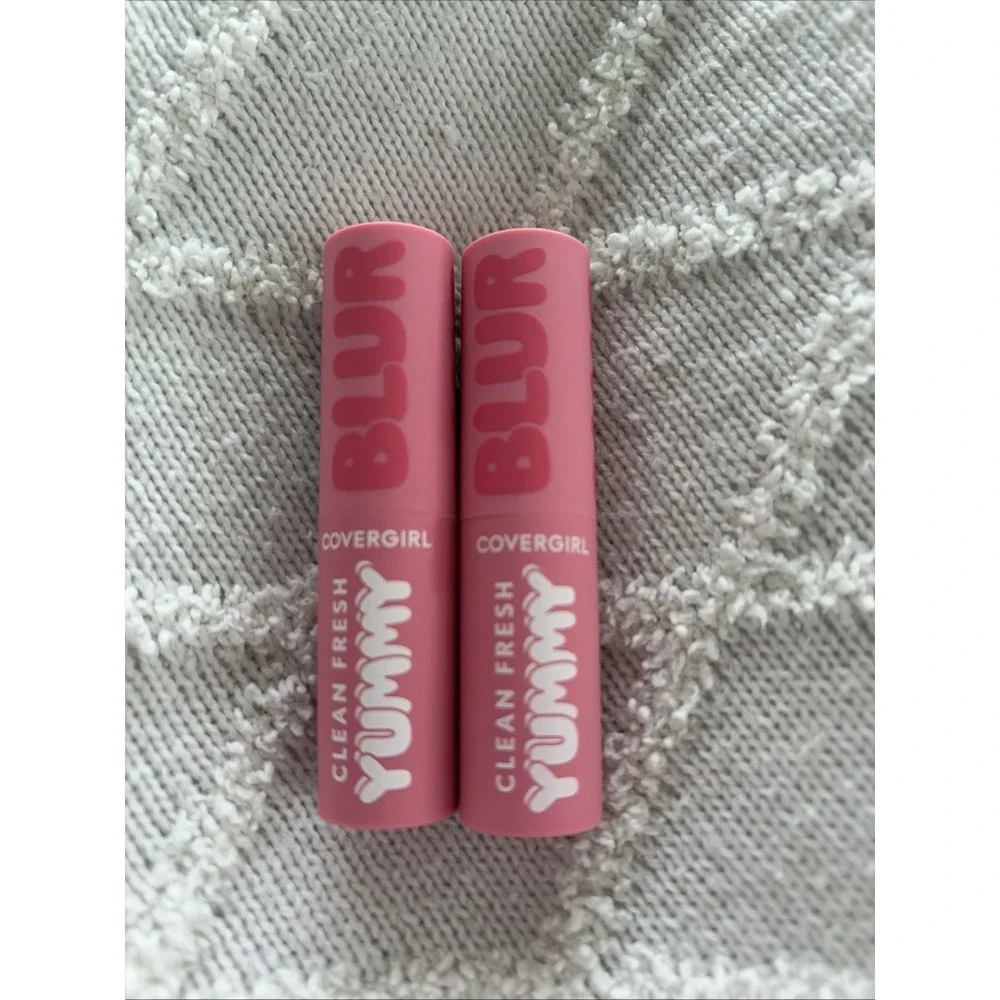 (2) Covergirl Clean Fresh Yummy Blur Lipstick ~ 120 Sugar Poppy Blur ~ SEALED